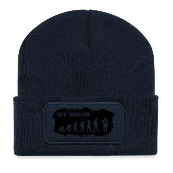 Evolution of Badass - Recycelte Patch Beanie - French Navy - Vorne