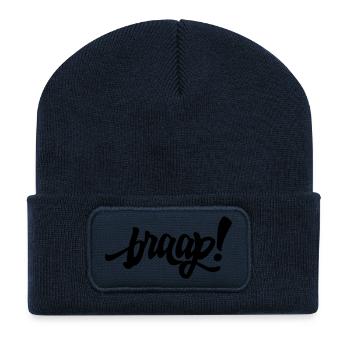 braap! - Recycelte Patch Beanie - French Navy - Vorne