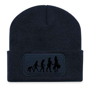 SHOPPING QUEEN EVOLUTION - Beanie recyclé à patch - bleu marine - Devant