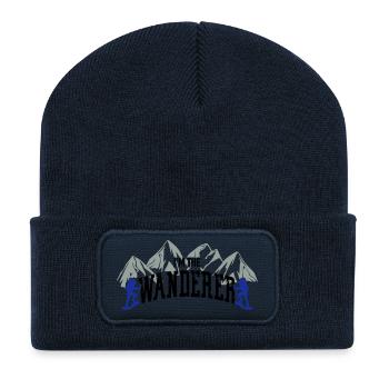 Wanderer - Recycelte Patch Beanie - French Navy - Vorne