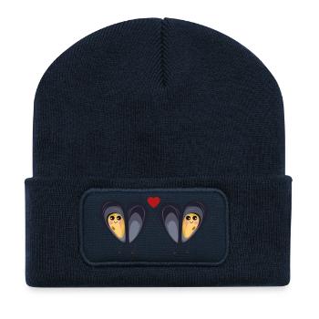 The two little love molds - Recycled Patch Beanie - french navy - Front