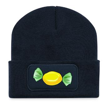 chocolate sweets candy chocolate26 - Recycled Patch Beanie - french navy - Front
