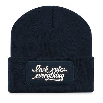 Cash rules everything - Recycled Patch Beanie - french navy - Front
