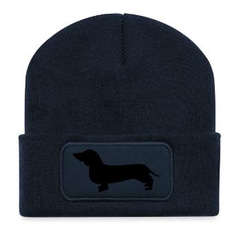 dackel - Recycelte Patch Beanie - French Navy - Vorne