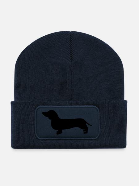 dackel - Recycelte Patch Beanie - French Navy