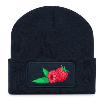 Himbeeren - Recycelte Patch Beanie - French Navy - Vorne