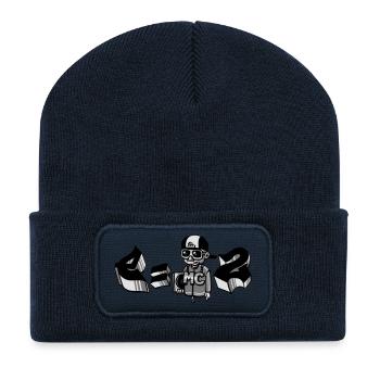 E=MC2 flex - Recycled Patch Beanie - french navy - Front