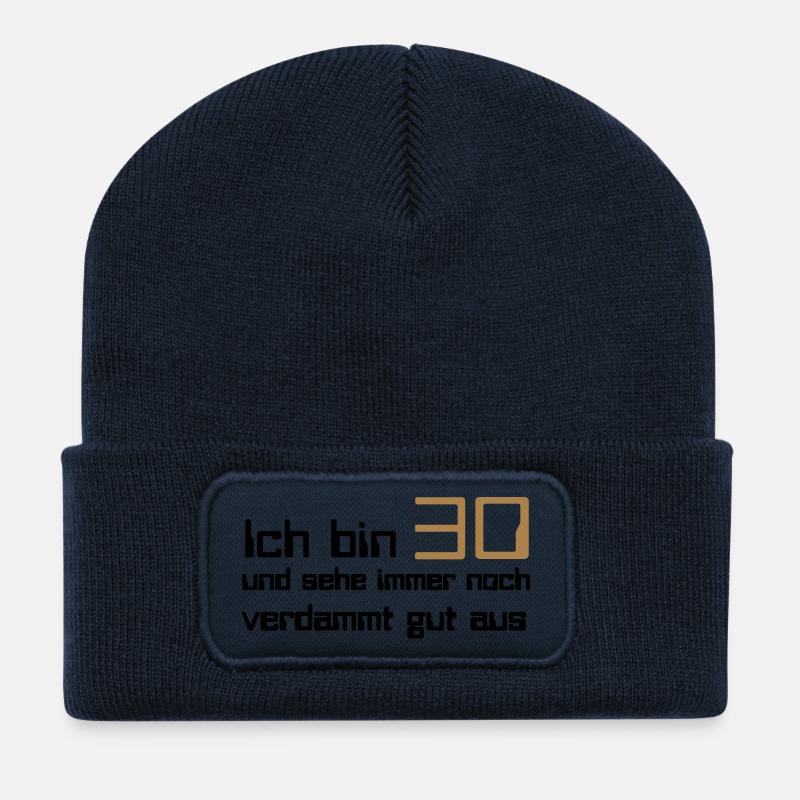 30 - Recycelte Patch Beanie - French Navy