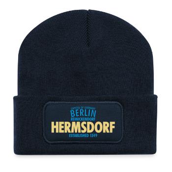 Capitol Of Germany Berlin - Hermsdorf - Recycled Patch Beanie - french navy - Front