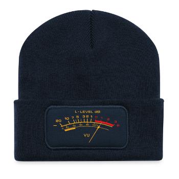 vu meter shirt - Recycled Patch Beanie - french navy - Front