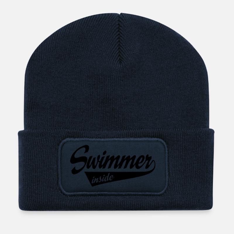 swimming - Recycelte Patch Beanie - French Navy