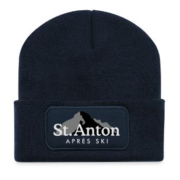 St. Anton Apres Ski - Recycled Patch Beanie - french navy - Front