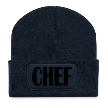 Chef - Recycelte Patch Beanie - French Navy - Vorne