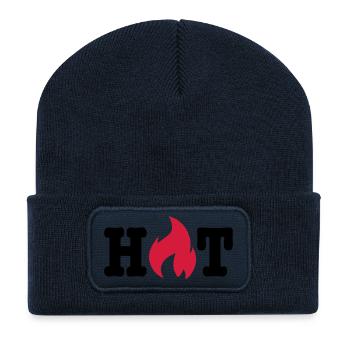 hot - Recycled Patch Beanie - french navy - Front