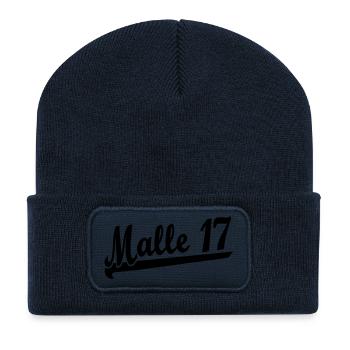 malle_17c - Recycelte Patch Beanie - French Navy - Vorne