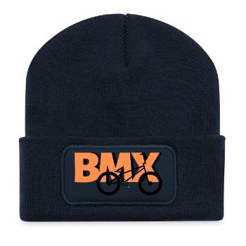 BMX Freestyle Pro Shirt - Recycelte Patch Beanie - French Navy - Vorne