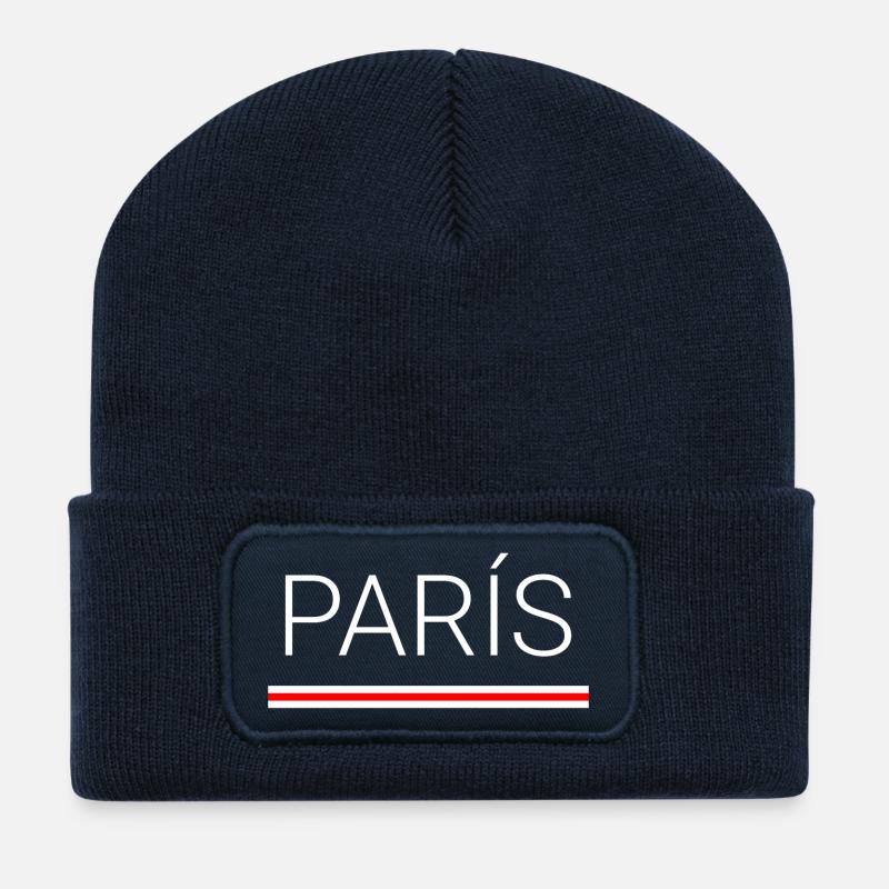 Paris (Paris) - Recycelte Patch Beanie - French Navy