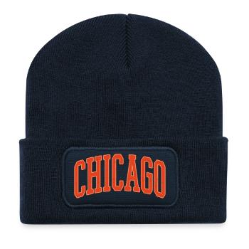 Chicago Arc Text in Orange 3D - Recycelte Patch Beanie - French Navy - Vorne