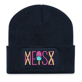 Eis - heiß - H EIS S  - Recycelte Patch Beanie - French Navy - Vorne