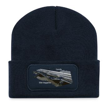Carola Bridge Collapse - Recycled Patch Beanie - french navy - Front