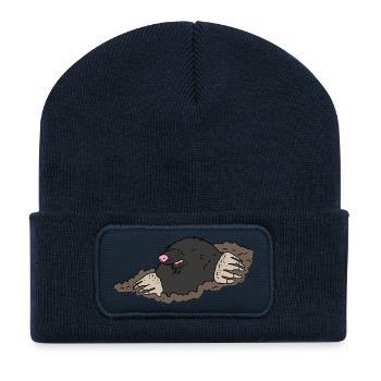 Mole - Recycled Patch Beanie - french navy - Front