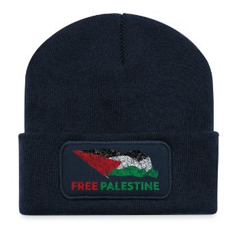 Free Palestine - Recycled Patch Beanie - french navy - Front