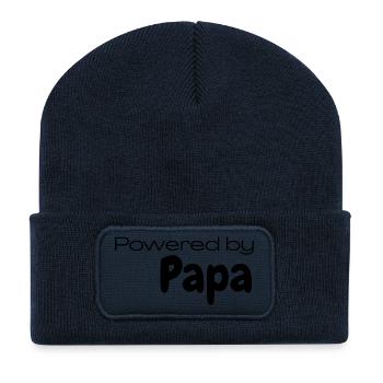 Powered by Papa Vatertag - Recycelte Patch Beanie - French Navy - Vorne