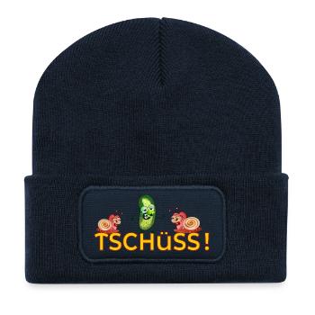 ABSCHIED JOBWECHSEL SCHNECKEN - Recycelte Patch Beanie - French Navy - Vorne