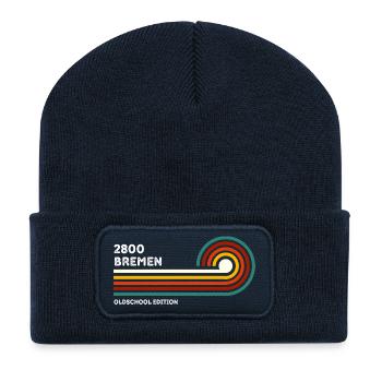 Bremen Retro Shirt 2800 Oldschool Code postal - Beanie recyclé à patch - bleu marine - Devant