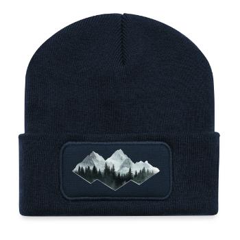 forest mountains - Recycled Patch Beanie - french navy - Front