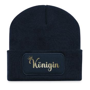 Queen - Recycled Patch Beanie - french navy - Front