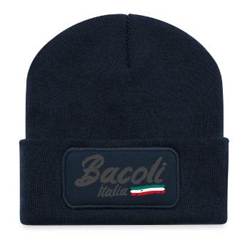 Bacoli italia - Beanie recyclé à patch - bleu marine - Devant