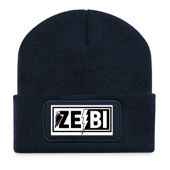 ZeBi Wings und Lightning Devil - Recycelte Patch Beanie - French Navy - Vorne