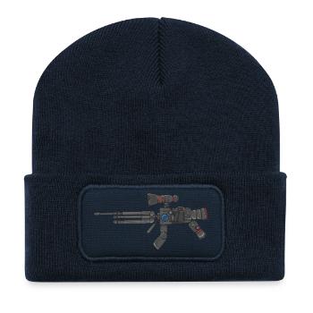 Kamerapistolen-Stil-Hybrid für Fotografen-Kunstwerke - Recycelte Patch Beanie - French Navy - Vorne
