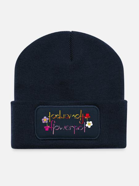 Blumentopf - Recycelte Patch Beanie - French Navy