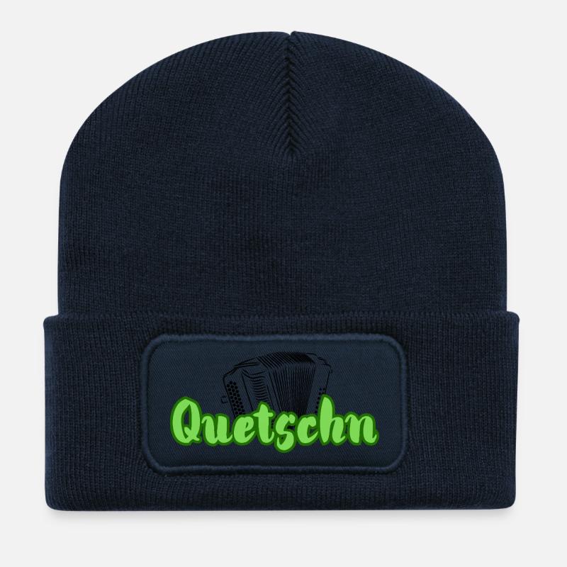 Quetschn - Recycelte Patch Beanie - French Navy