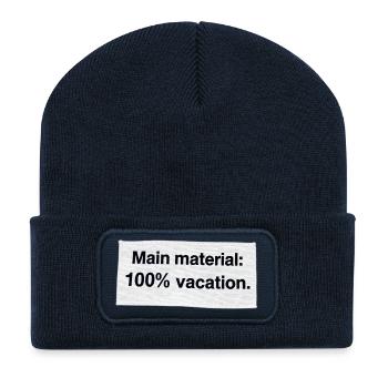 100% holiday – tropical break - Recycled Patch Beanie - french navy - Front