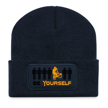 Radball, Cycleball, Hallenradsport - Recycelte Patch Beanie - French Navy - Vorne