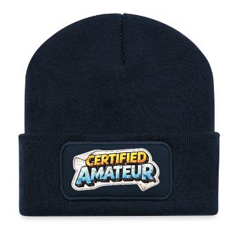 Zertifiziertes Amateuraufkleber-Tee - Recycelte Patch Beanie - French Navy - Vorne