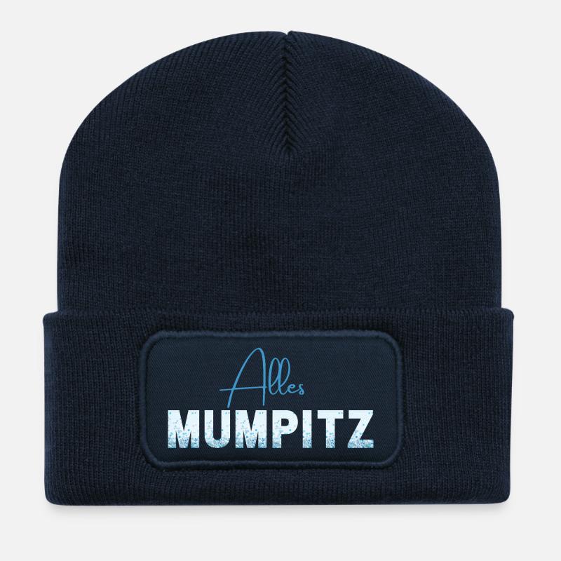 All nonsense - vocabulary - forgotten words - Recycled Patch Beanie - french navy
