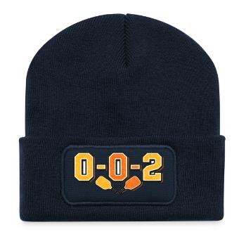 0-0-2 Rivalität Emblem - Recycelte Patch Beanie - French Navy - Vorne