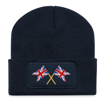 Flagge Großbritanniens - Recycelte Patch Beanie - French Navy - Vorne