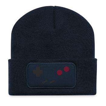 RetroBoy Controls - Recycelte Patch Beanie - French Navy - Vorne