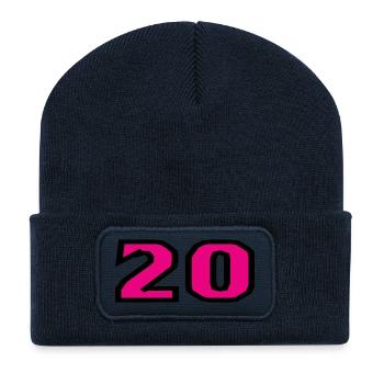 20. 20 YEARS. 20th ANNIVERSARY. 20TH ANNIVERSARY. - Recycled Patch Beanie - french navy - Front