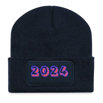 2024 - Recycelte Patch Beanie - French Navy - Vorne