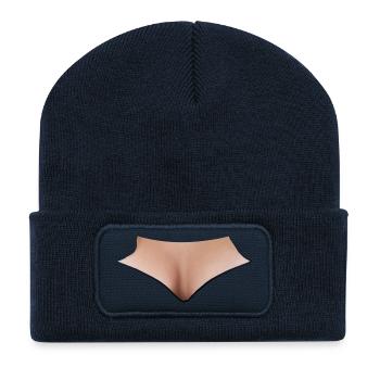 Dekolleté - Recycelte Patch Beanie - French Navy - Vorne