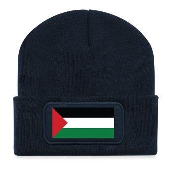 Palestine - Beanie recyclé à patch - bleu marine - Devant