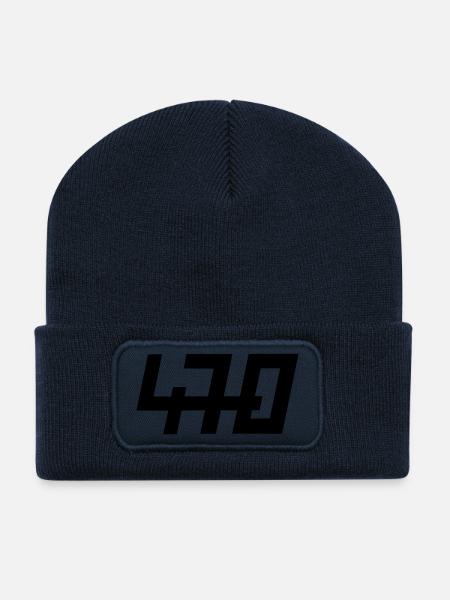470er - Recycelte Patch Beanie - French Navy