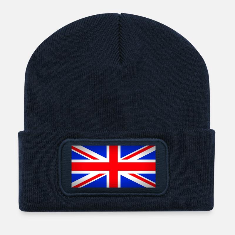 u.k. - Recycelte Patch Beanie - French Navy