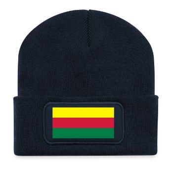 lithuania flag - Recycled Patch Beanie - french navy - Front